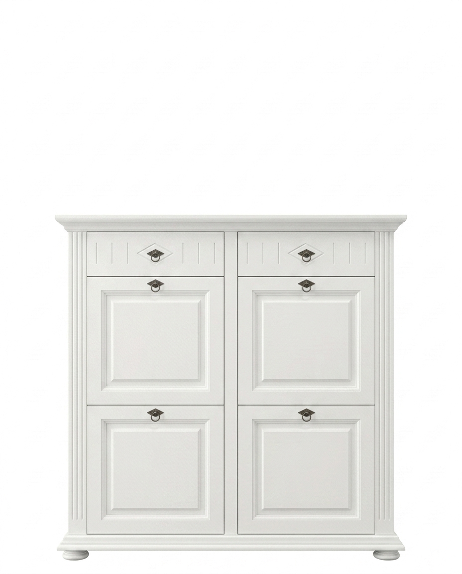 Dulap Pantofi Noblesse 115x29x110cm Alb