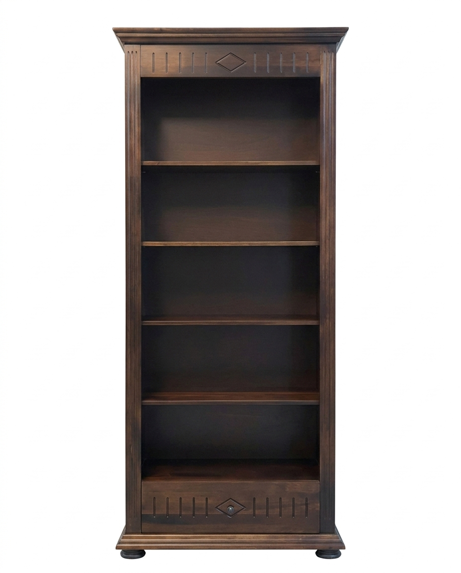 Etajera Noblesse cu 1 sertar si polite 90x30x195cm
