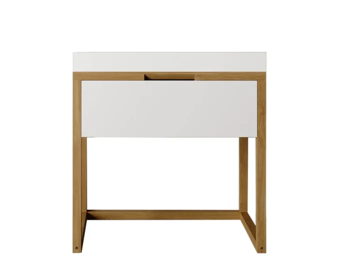 MF FRAME BAZA 1S 800X463X830 LEMN MASIV STEJAR STEJAR 5470/ MDF VOPSIT MAT ALB