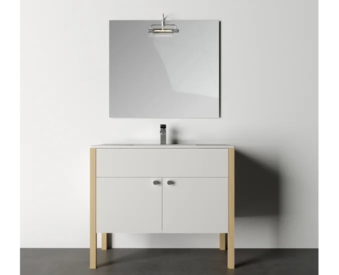 MF GREEN 3 BAZA 1006X455X850 PAL MEL. ALB/LEMN BRAD