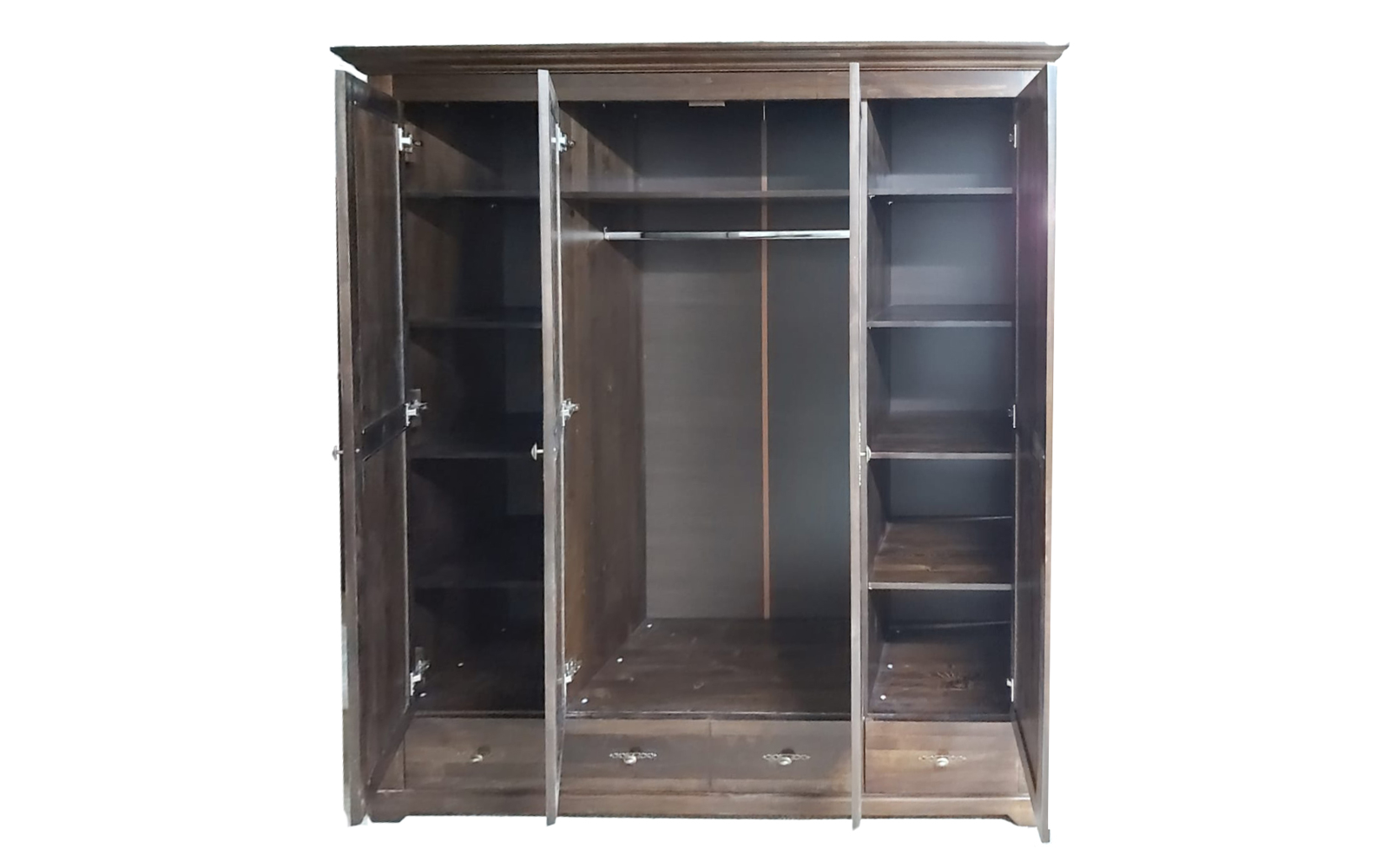 Dulap Sophia nocce cu 4 usi, polite, bara haine 2048*609*2073